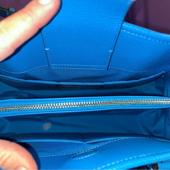 Coach Christie Carryall  Satchel Blue Leather! Perfect condition! - Picture 3 of 7